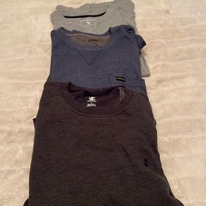 Assorted Men’s Long Sleeve Tops and Sweater Large Izod Stanley and Architect